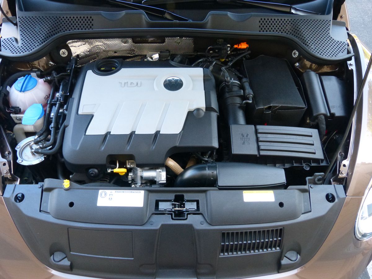 Reasonable horsepower and a ton of torque out of 120 cubic inches of motor magic, such is VW's Clean Diesel TDI inline four