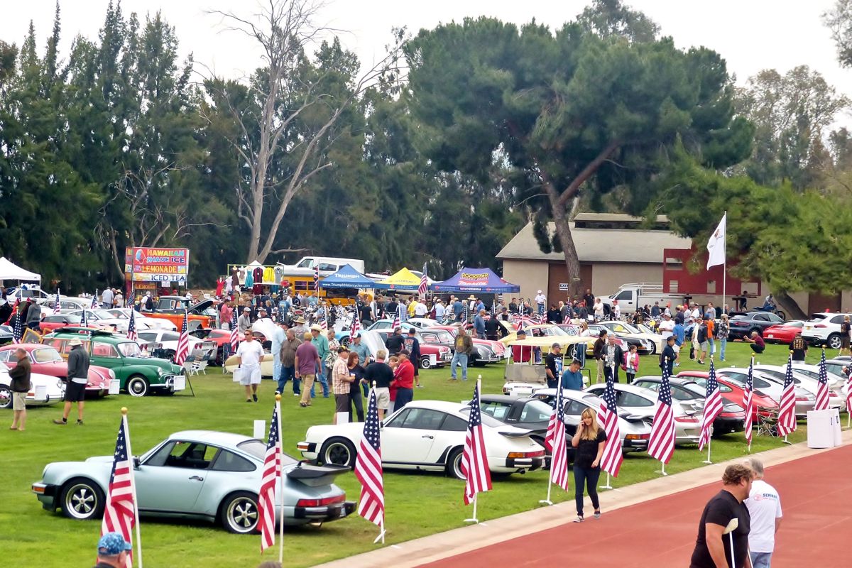 In as much as Steve was a big Porsche fan, owner, and racer, and the show is co-sponsored by a Porsche club and dealer, it's no surprise that there are a lot of Porsches in this field...and some damn fabulous ones at that.