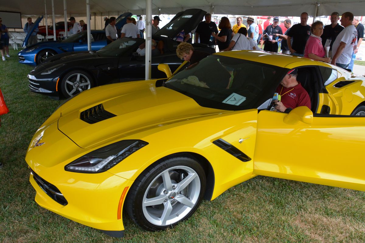The cars everybody wanted to see and hear about -- the new C7 Corvette Sting Ray