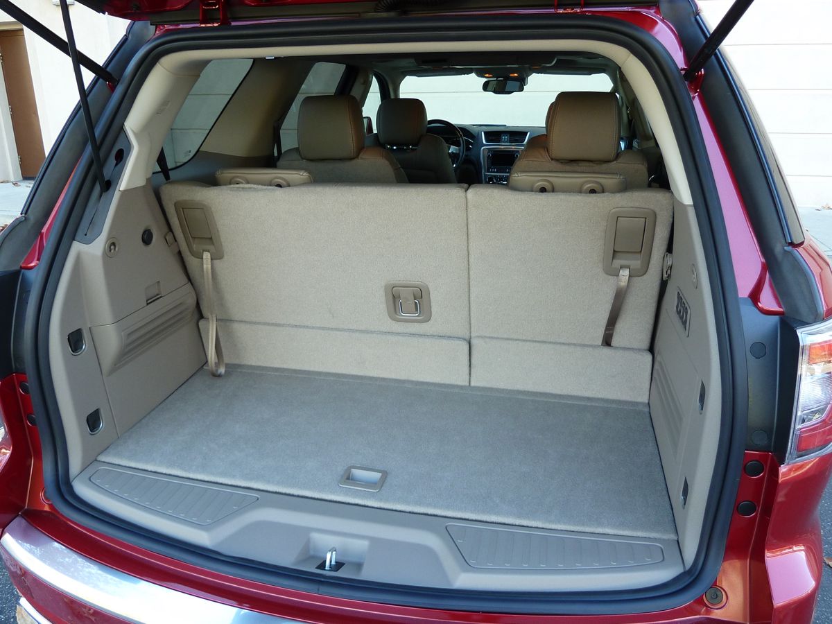 Both cars are functionally the same size and package, but the GMC seemed just a squeege roomier in back