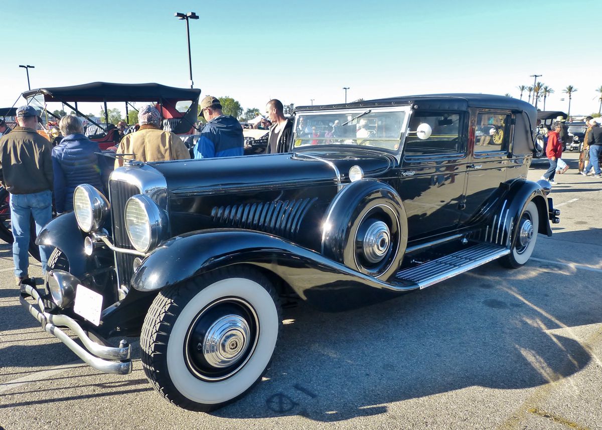 This spectacular Duesenberg Model J town car is absolutely original and unrestored, with the paint polished through in a few places, and all original chrome too. Maybe my favorite car there