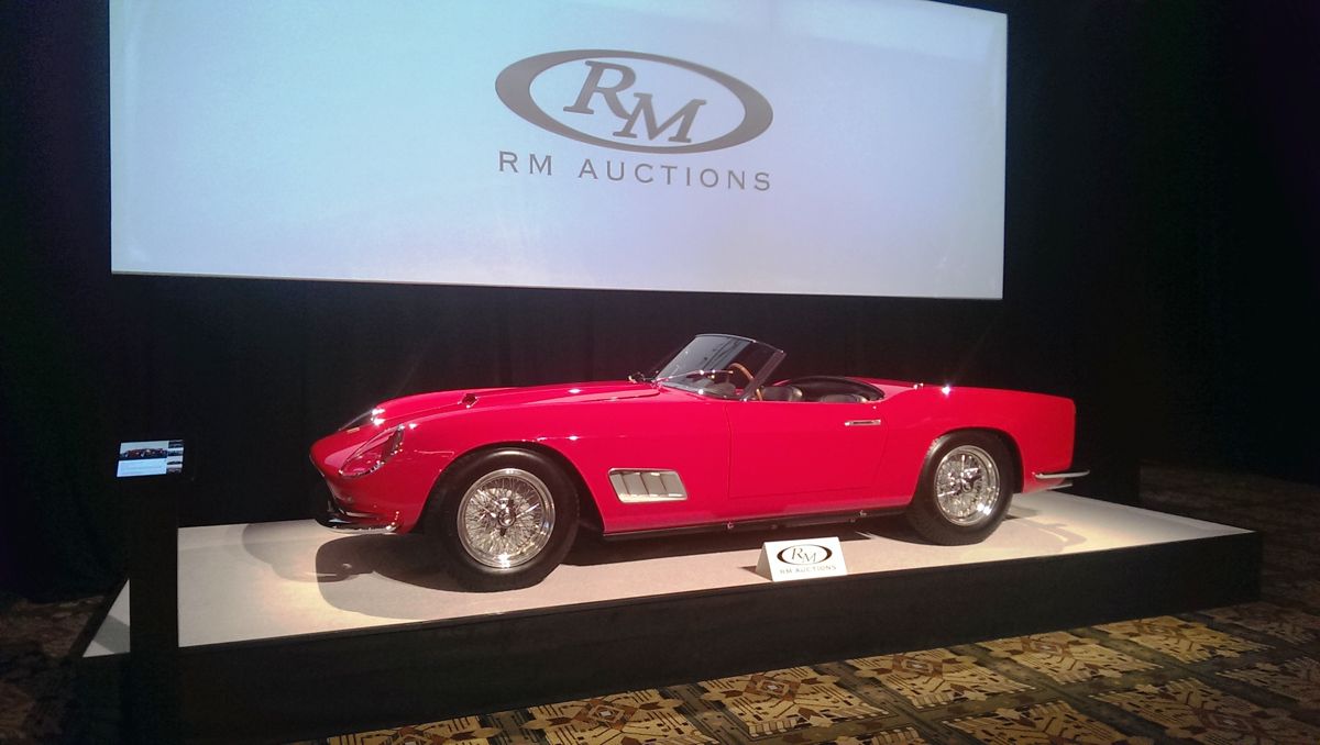 RM Auctions rung the bell hardest with this fabulous Ferrari 250 Spyder California Long-Wheelbase. It was about as perfect as they get.