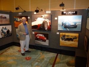 My friend Bille Neale displays his fine work at the Automotive Fine Arts Society's exhibit; sponsored at Amelia by Mazda