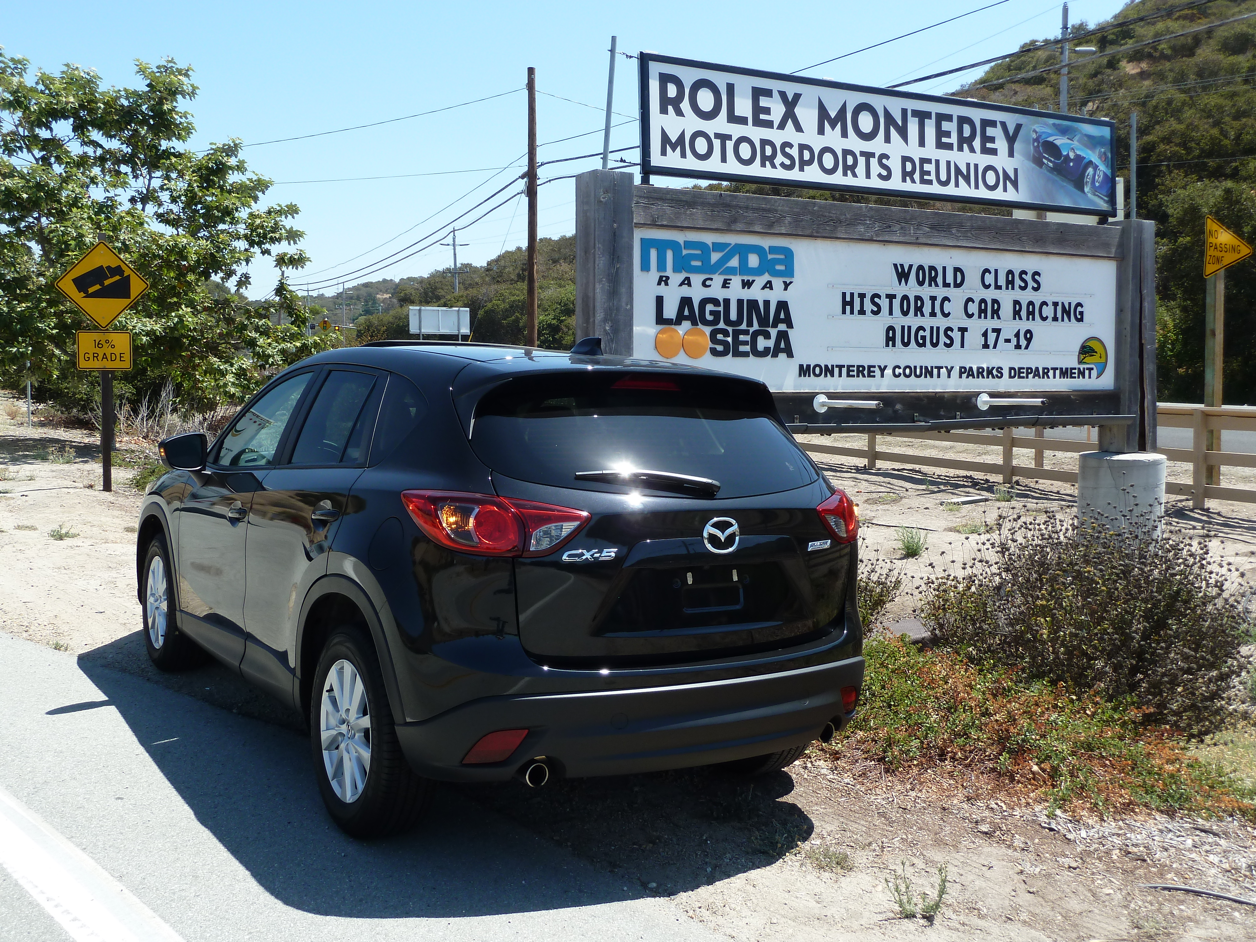 Monterey, Pebble Beach, Concorso Italiano, and Mazda Raceway Laguna Seca via CX-5