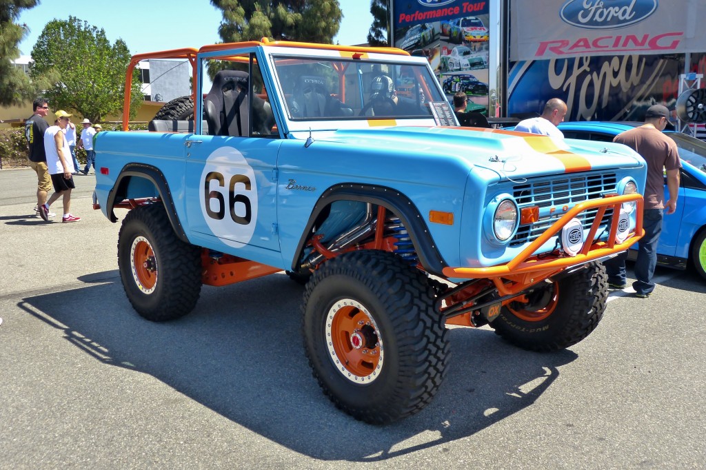 Galpin Auto Sport built this Gulf liveried Bronco for last year's SEMA show in Vegas
