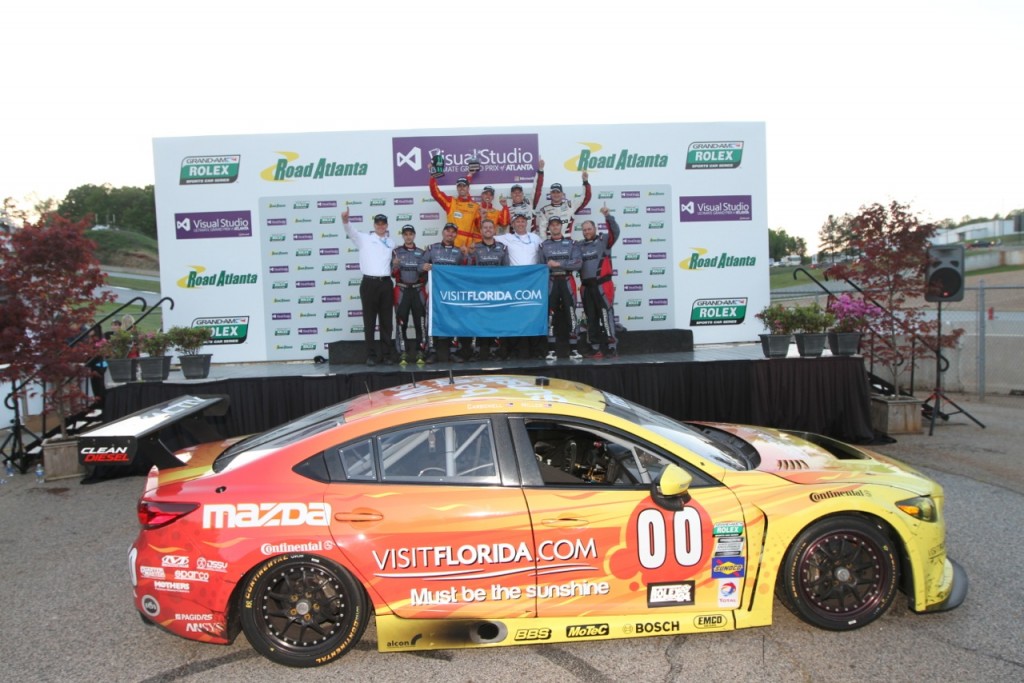 Mazda6 Road Atlanta GX Podium with car