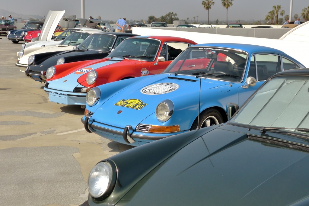 Just a small row among the many Porsches to see