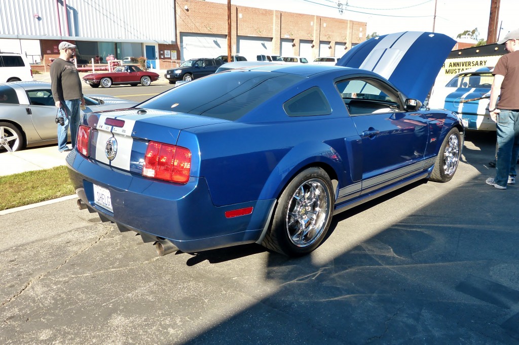 Shelby's a pair -- this Shelby GT coupe wears aftermarket wheels, while my own Shelby BT ragtop wears GT500 rolling stock.  