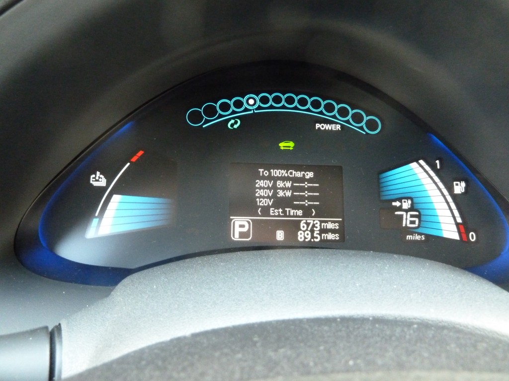 Nissan works hard to mitigatge "range anxiety" by always letting you know how much charge you have left and how long it'll take to recharge; its also kind of fun to cruise down a long hill and watch the regen system add miles back to the readouts