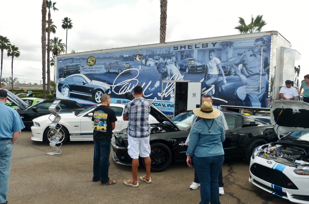 Shelby American brought out its trailer, a bunch of engines, cars, and people to support Fab Fords and meet with rabid Shelby fans