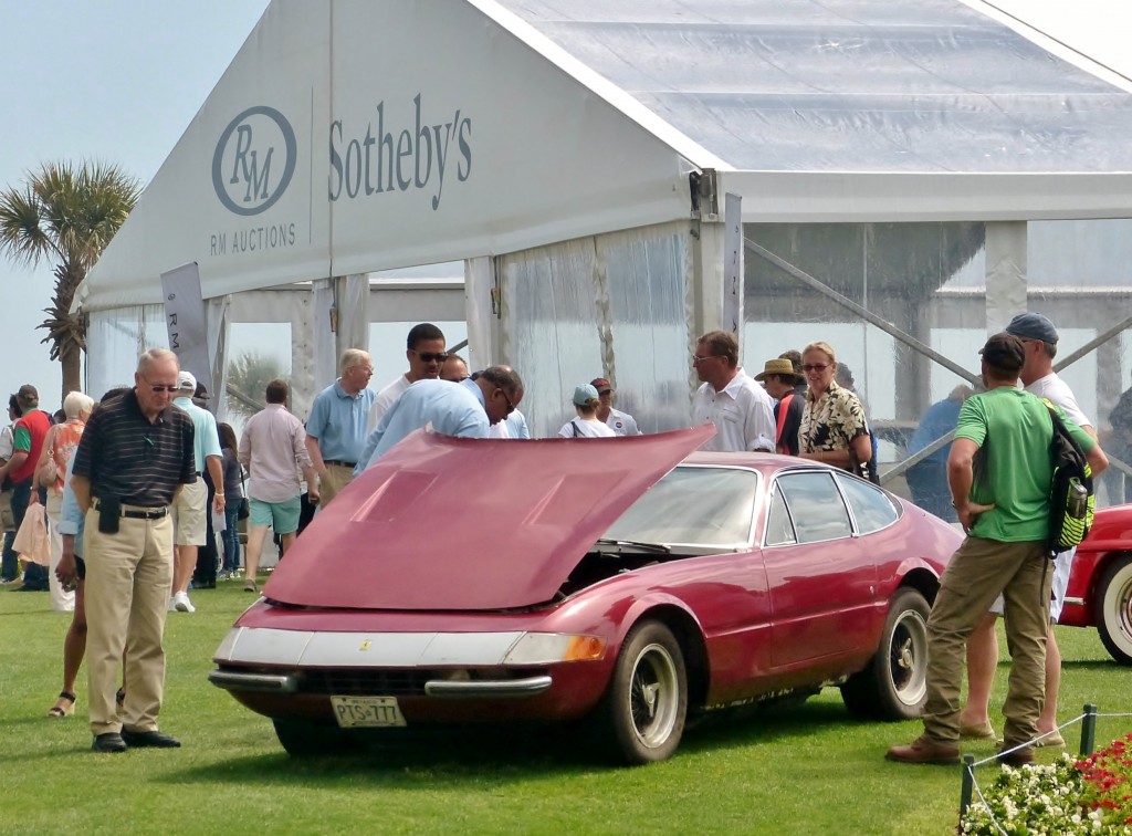 RM/Sotheby's Auctions preview tent is open to the public the day prior to the show, so everyone can get a free of charge look at what's going under the gavel