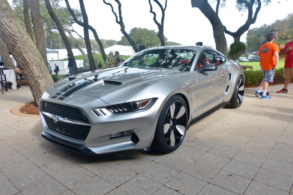 And the same Henrik Fisker's carbon fiber paneled redesign of the new 2015 Mustang,  the Galpin Rocket.  With over 725 horsepower, why would you call it anything else?