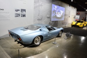 Fabulous Ford Le Mans display with 67 Ford GT40 MkIII and new Ford GT