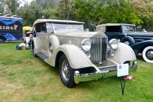 This fabulous 30s era Packard dual cowel phaeton was another great example of a heavy AACA player.