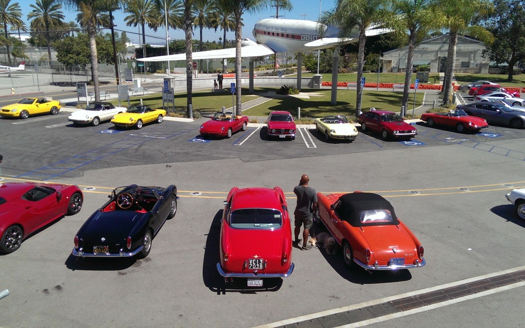 Alfa Romeo Owners Club of So. Cal show at Santa Monica Airport