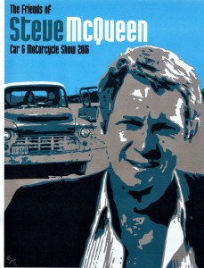 Steve McQueen car show poster, 2016