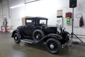 One of Carroll's own, this charming Ford Model A convertible coupe.