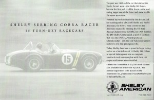 Sebring Cobra Info back