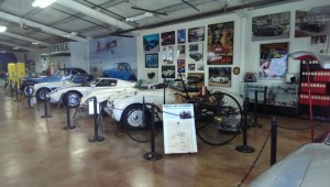 The other wall of the first building. This collection is wonderfully varied between race cars and older street cars and classics, but some newer hardware too, like the yummy Ford GT.