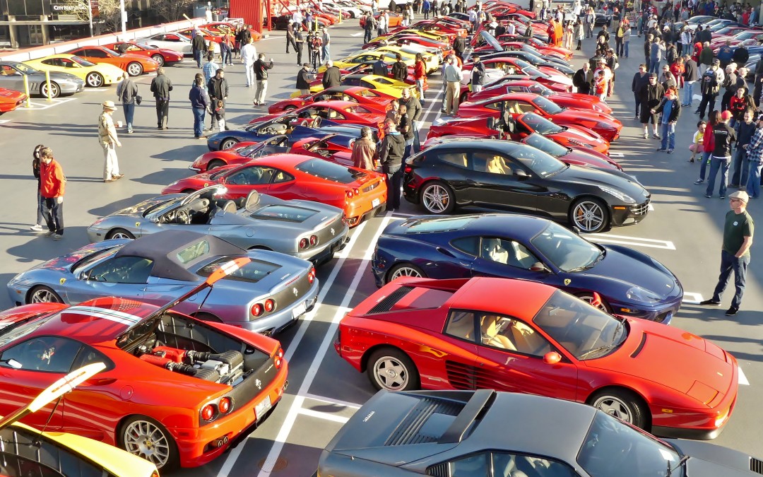 More than 300 Ferraris visit the new Petersen to celebrate