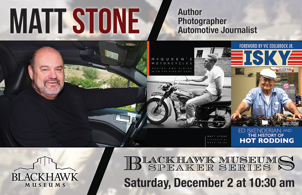 Please Come Meet Me at the Blackhawk Museum December 2, 2017