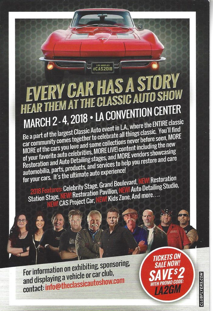 JAY LENO, STEVE MOAL, MIKE BREWER, AND DONALD OSBORNE JOIN AN EXTENSIVE