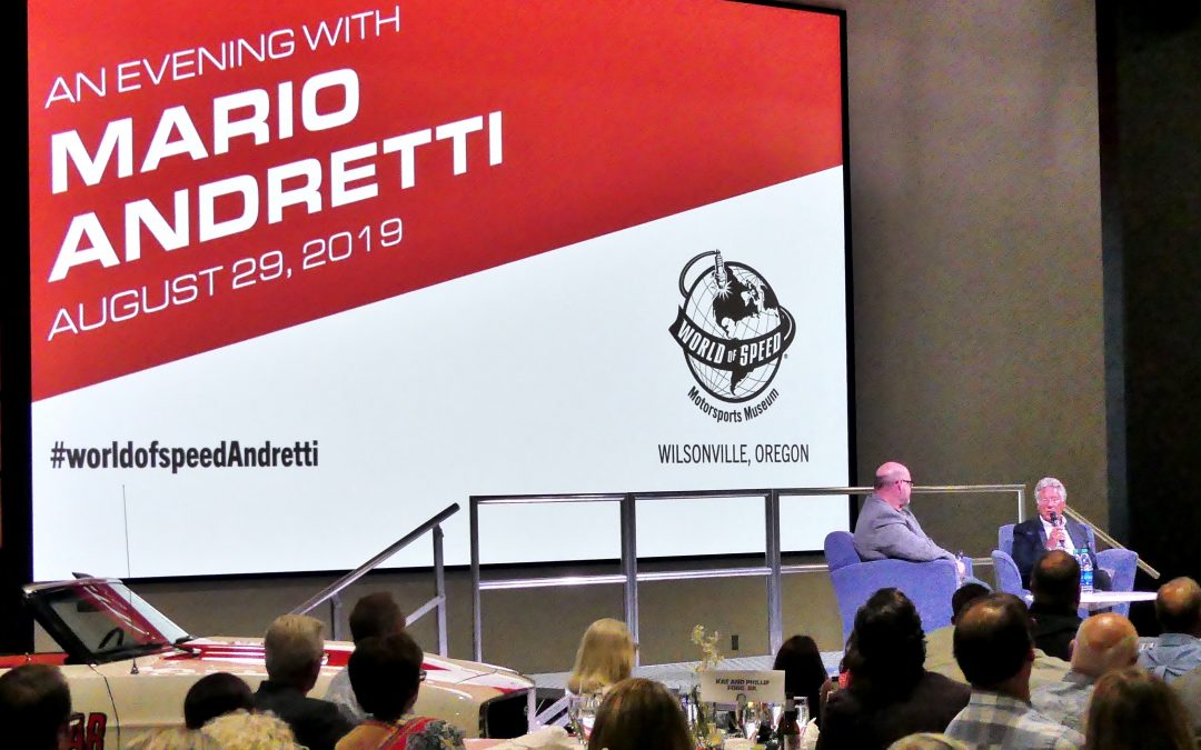 An EveningWith Mario Andretti at World of Speed — photos and video