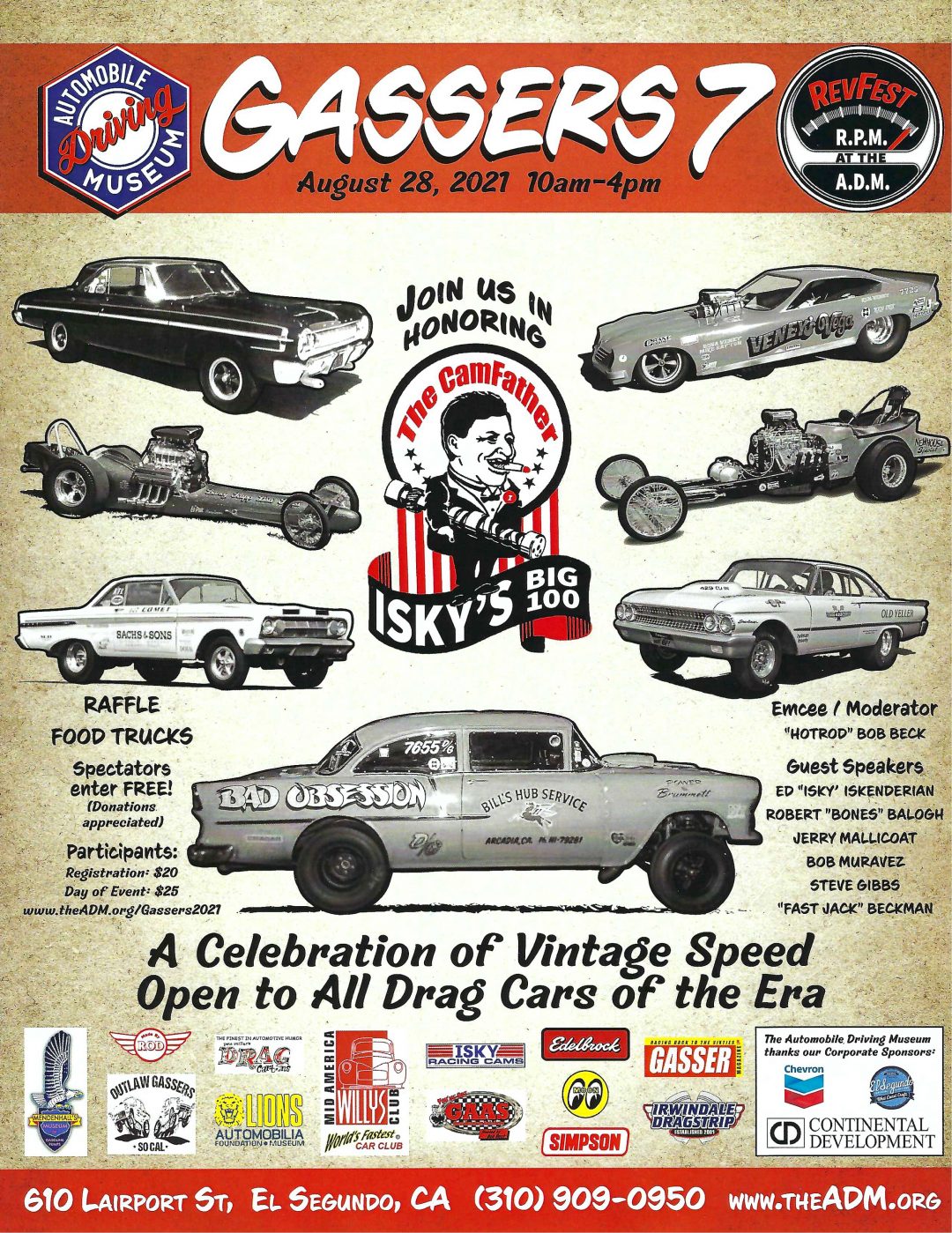 Gasser 7 and Isky 100 Calendar Alert Matt Stone Cars